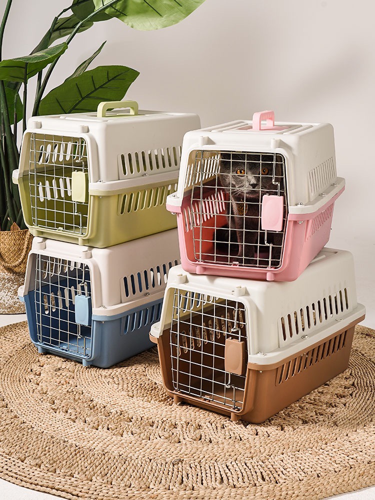 Kitty Special Aero Box Cat Cage Portable Out Pet Consignment Box On-board Dog Cage Handheld Plastic Cat Crate-Taobao