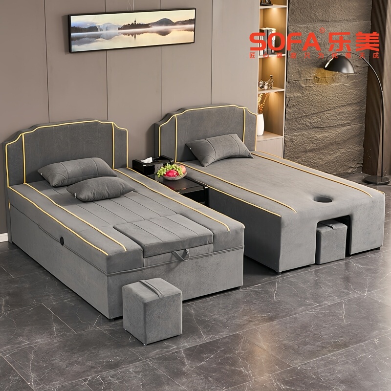 Thai-Style Foot Massage Bed, Foot Bath, Foot Soak, Foot Massage All-In-One Bed, Bath Center Rest Bed