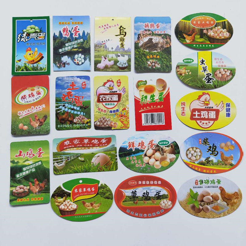 Farmhouse egg label size grass egg card soil egg trademark color firewood egg tag basket mesh bag listing