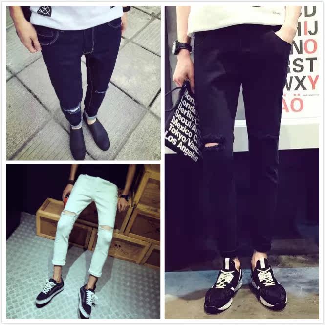 Jeans pour adolescent pieds Slim pour été - Ref 1467662 Image 10