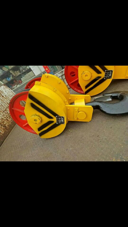 Crane special semi-hermetic cast iron steel rolled wheel double-beam crane wagon 16 ton hook