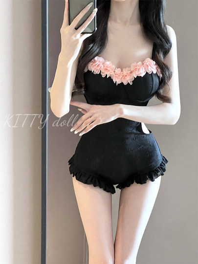 Красивый слитный купальник для женщин, новинка 2025 года, черный, элитный, сексуальный, стройнящий, в стиле Ins, высококачественный, консервативный