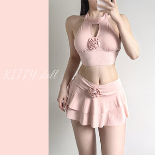 Two-Piece Swimsuit for Women, High-End 2025 New Model, Stunningly Beautiful, Pure and Sexy, Slightly Plus-Size, Covers Up, Beach Vacation Three-Piece Set