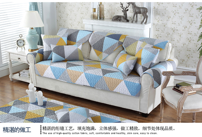 Đơn giản hiện đại da vải bông sofa đệm trượt đệm trọn gói tất cả các mùa bìa phổ quát toàn bộ tấm vải liệm khăn - Ghế đệm / đệm Sofa mút sofa