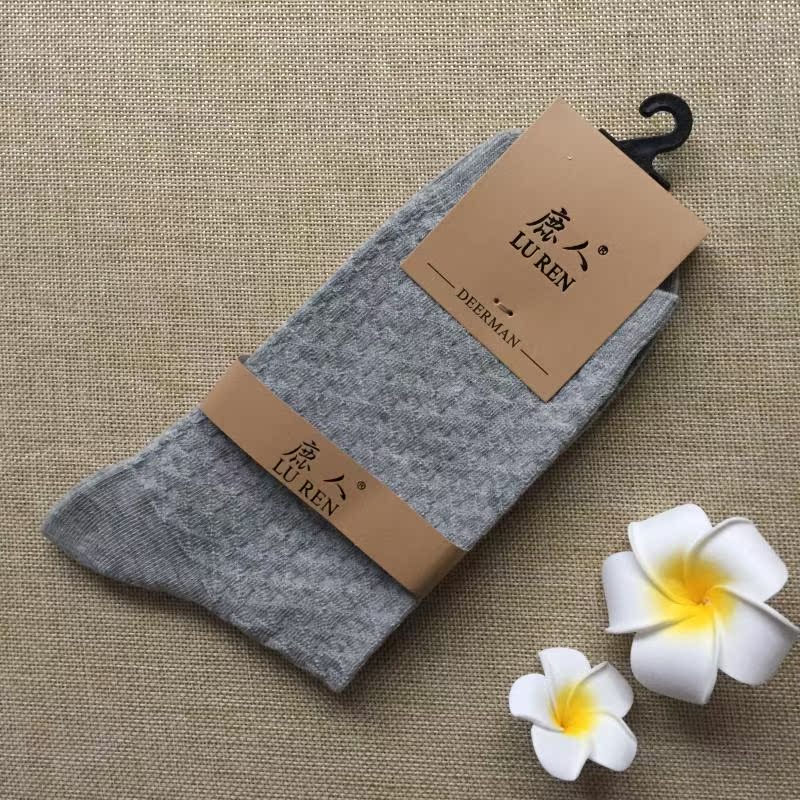 Vớ hươu nam mùa thu và mùa đông dày cotton vớ nam ống vớ retro tre cotton vớ nam ấm vớ đầy đủ 10 đôi tất cotton nam đẹp