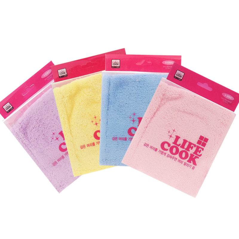 South Korea imported coral fleece thickening hair drying cap super dry hair towel fast 7 times super absorbent