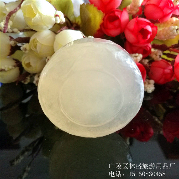 Manufacturers customized one-time 20 grams round mixed color transparent flavor hotel room toiletries suite