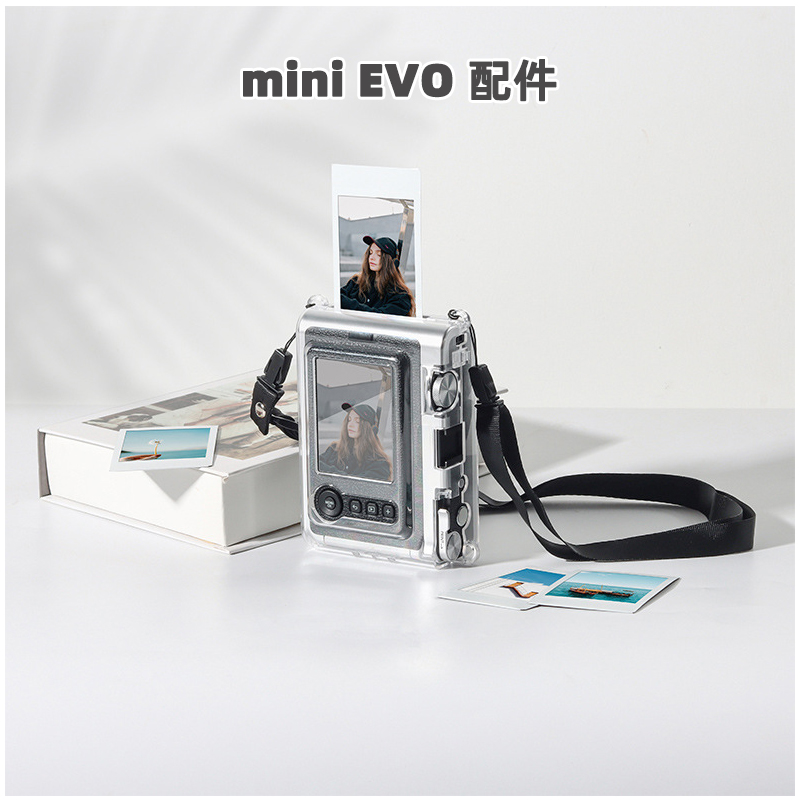 Fujifilm Lido mini EVO camera Once imaging transparent protective shell retro camera bag anti-fall protective sheath-Taobao