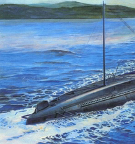 Spot AFV SE73507 1350 SUBMARINE PLASTIC ASSEMBLY MODEL