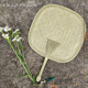 Pure hand-woven cattail grass mat grass fan hand-cranked cattail fan to enjoy the cool summer baby mosquito repellent linggen grass weaving Sanshuiju