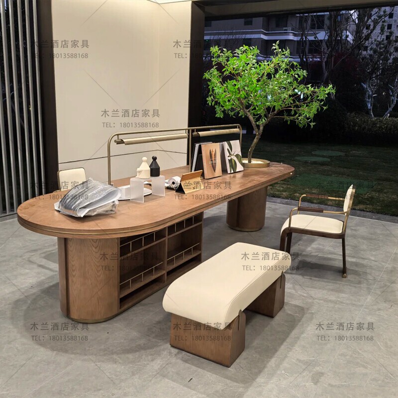 Sales Office Mezzanine Reading Book Bar Study Box Desk and Chair Set Long Table Homestay Game Room Furniture Hotel Sales Office Mezzanine Reading Book Bar Study Box Desk and Chair Set Long Table Homestay Game Room Furniture Hotel