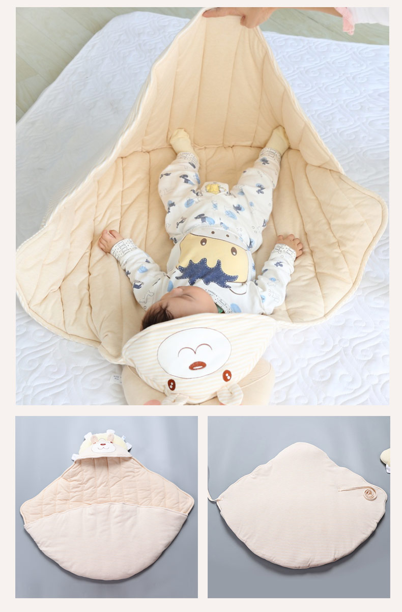 Bé giữ mùa xuân và mùa thu đông sử dụng cotton sơ sinh cung cấp túi ngủ chống sốc cho bé sơ sinh ra khỏi túi - Túi ngủ / Mat / Gối / Ded stuff trọn bộ giường cũi trẻ em