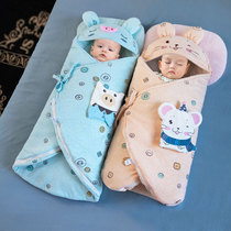 Baby huddled cotton newborn supplies autumn and winter thickened baby anti-shock swaddling bag sleeping bag anti-kicking quilt