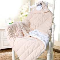 Newborn hustle spring and summer cotton newborn baby bag is spring and autumn warm quilt baby products color cotton without printing and dyeing