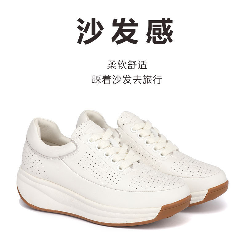 Mom's Shoes, Leather Shoes, Genuine Leather Soft-Soled Shoes, Women's Shoes, Comfortable Lace-Up Casual Sheepskin Shoes for Middle-Aged and Elderly Women, White Rocking Shoes for Women Mom's Shoes, Leather Shoes, Genuine Leather Soft-Soled Shoes, Women's Shoes, Comfortable Lace-Up Casual Sheepskin Shoes for Middle-Aged and Elderly Women, White Rocking Shoes for Women
