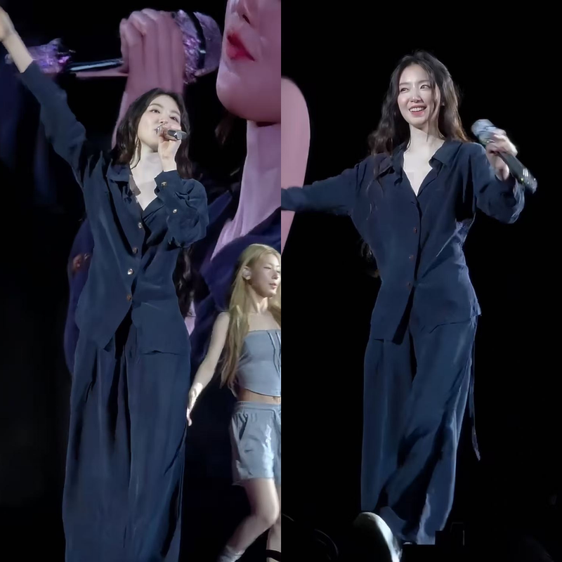 Ye Shuhua's Same Style High-End Light Luxury Tencel Old Money Style Shirt and Wide-Leg Pants Two-Piece Set Concert Lazy Outfit