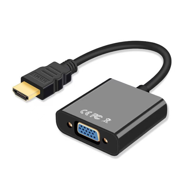 HDMI to Vga Converter with Audio Power Supply for Laptop to Computer Monitor Projector Video Set-Top Box HDMI to Vga Converter with Audio Power Supply for Laptop to Computer Monitor Projector Video Set-Top Box