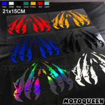 Electric Motorcycle Car Trim Rear Glass Window Side Tailbox Body Head Old Eagle Claw Head Reflective Sticker Applier