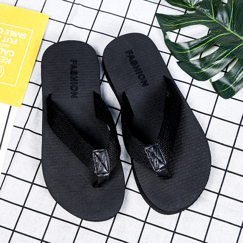 Mùa hè mùa hè triều flip flops của nam giới dép nam dép không trượt đáy mềm ngoài trời mặc pinch bãi biển mát kéo giày