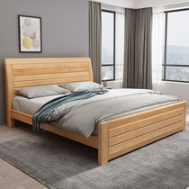 Nordic double bed 1 5 m wooden bed rental house simple bed modern simple rental room bed 1 8 m solid wood bed