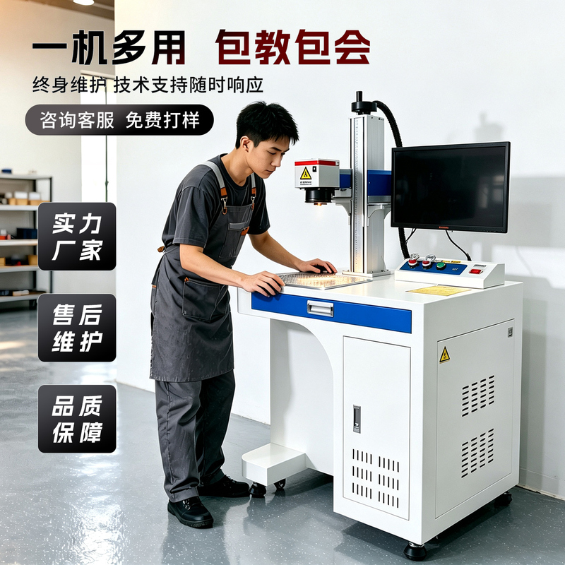 Ultraviolet Laser Marking Machine, High-End and High-Precision Marking of Metal, Steel, Ceramics, Wood, Plastic, Fiber Laser Engraving Machine