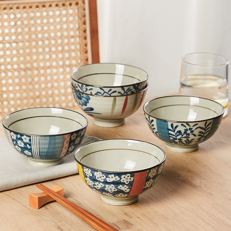 INK DAY STYLE PERSONAL SPECIAL DINING BOWL HOME HIGH FACE VALUE RICE BOWL CUTLERY ESPECIALLY NICE AND DELICATE CERAMIC BOWL-Taobao