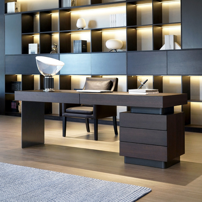 Минималистичный итальянский легкий роскошный рабочий стол design sense, компьютерный стол, письменный стол, домашний современный офисный стол высокого класса Изображение 1