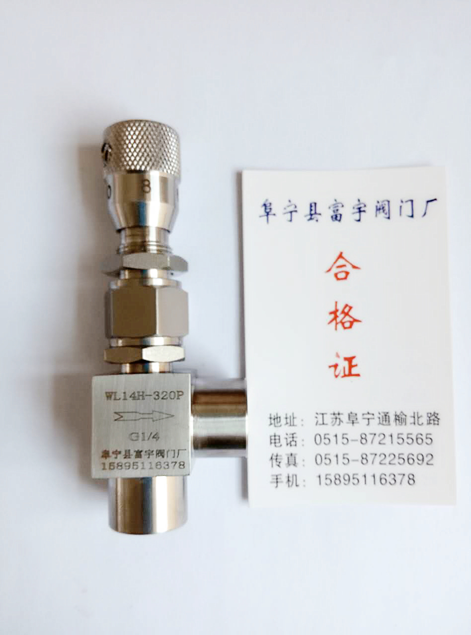Corner-type micro-regulating valve WL14H-320P G ZG NPT flow regulating valve spot manufacturer direct