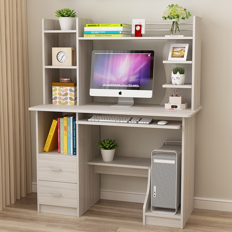 Poetry Erotorial Imagery Plate Desk Desktop Home Bookcase Desk Combination Desk Brief Briefs With Bookcase Desk