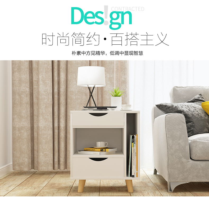 tủ đầu giường thơ mộng tối giản hiện đại tủ lưu trữ đa chức năng nhỏ trang điểm truy cập Bắc Âu ngủ tủ búp phê - Buồng tủ quần áo trẻ em