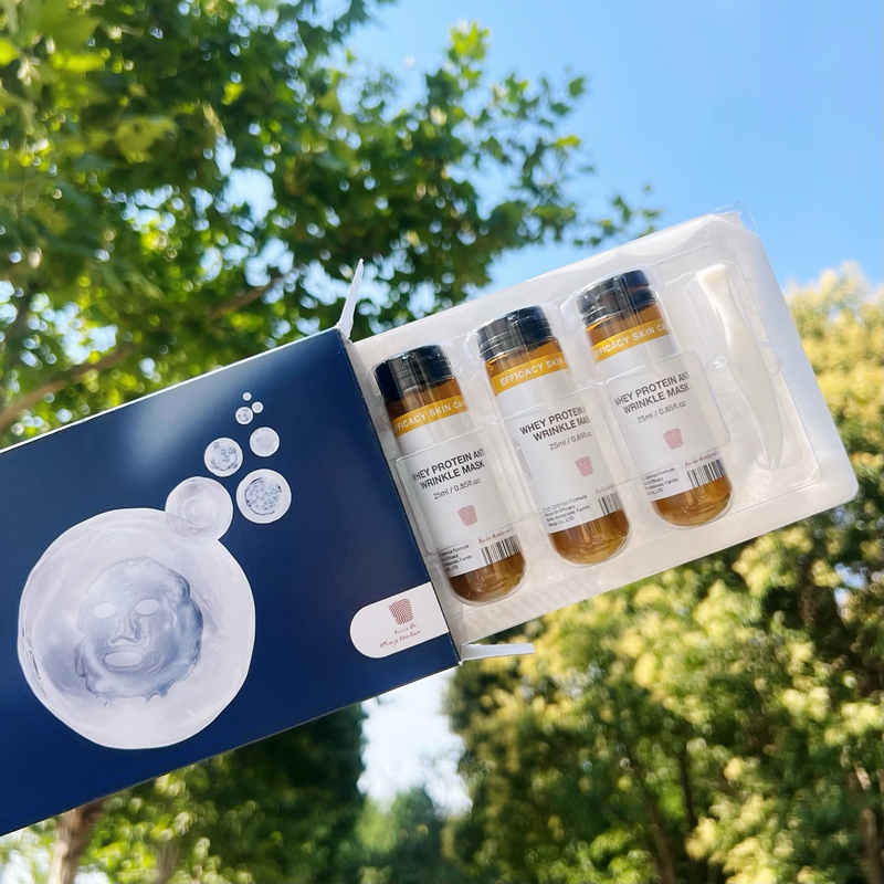 Let Your Eyes Light up with Excitement~ Apply It to Your Tired Face. Whey Protein Firming Ampoule Mask Moisturizes, Nourishes, and Soothes Let Your Eyes Light up with Excitement~ Apply It to Your Tired Face. Whey Protein Firming Ampoule Mask Moisturizes, Nourishes, and Soothes