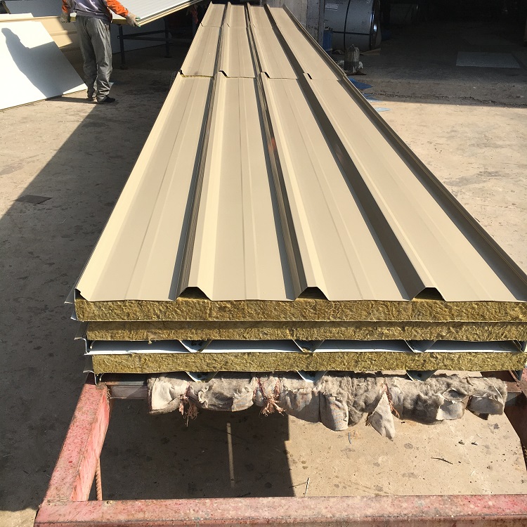 New Pingshan Dongxin Ruiyan Cotton Corrugated Cotton Fire Insulation Panel Manufacturer Direct Selling Workshop Factory Special Roof Panel