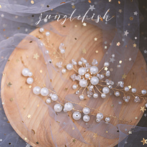 Korean crystal Diamond Pearl butterfly Bride wrist flower Bridesmaid sister group bracelet Super fairy girl wedding gift