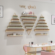 Net red simple nail oil glue display rack Nail polish rack Net red triangle wall-mounted wall shelf container and more