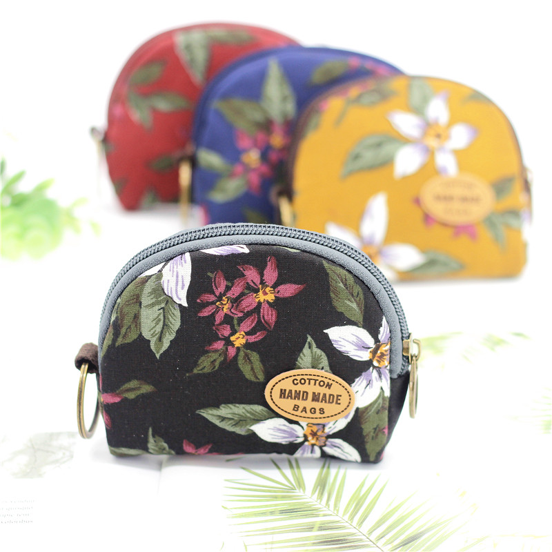 Senteal Wind Small Bag Lady Zero Wallet Key Bungart Card Bag Minimalist Semi-circle Zero Money Coin Bag Bag