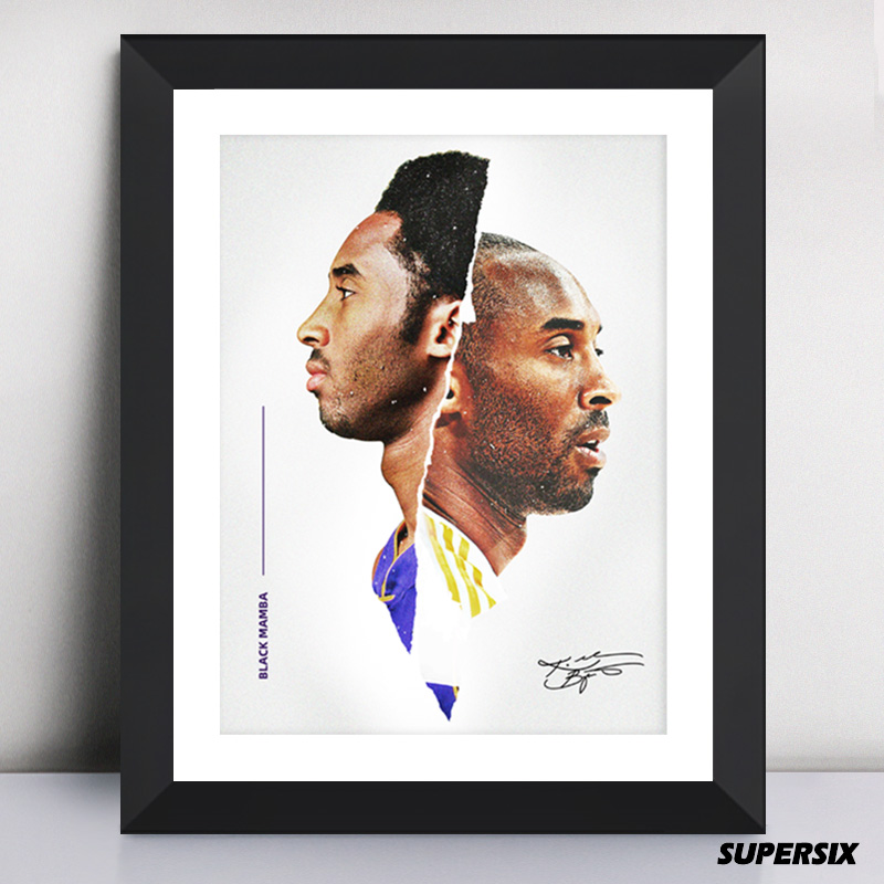 Koby Memorabilia Signature Swing Piece Hanging Picture Photo Frame Photo Basketball Gift Perimeter Model Wallpaper Poster Decoration Painting