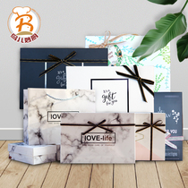 Marbled hipster 50 g75g moon cake packing box egg yolk crisp mung bean sorbet biscuits mid-autumn gift box baking