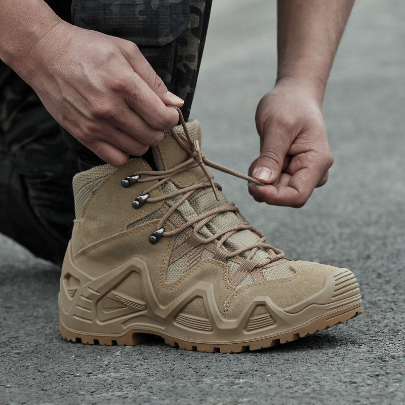 Outdoor Scouts Combat Boots Male Middle Shoes Multiwai Boots Delta Shock Absorbing Waterproof Duty Wear Breathable-Taobao
