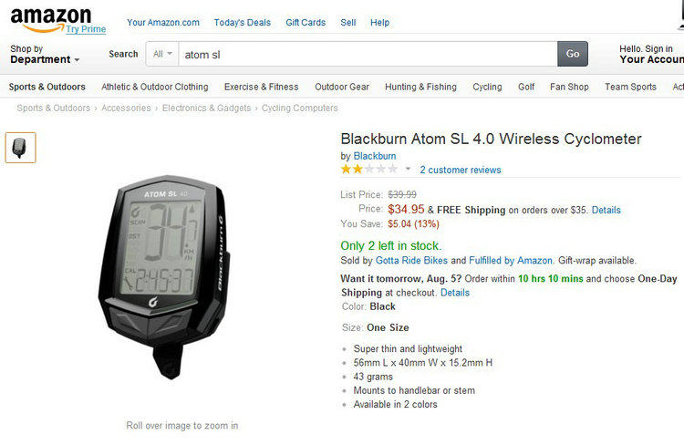 Compteur de vélo BIACKBURN - Ref 2426589 Image 3