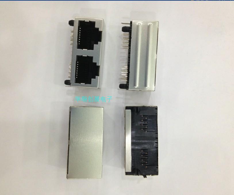 RJ45 Internet socket 8P8C 1*2 duplex socket TJFN2x8P8CS15 foot distance 1 02MM