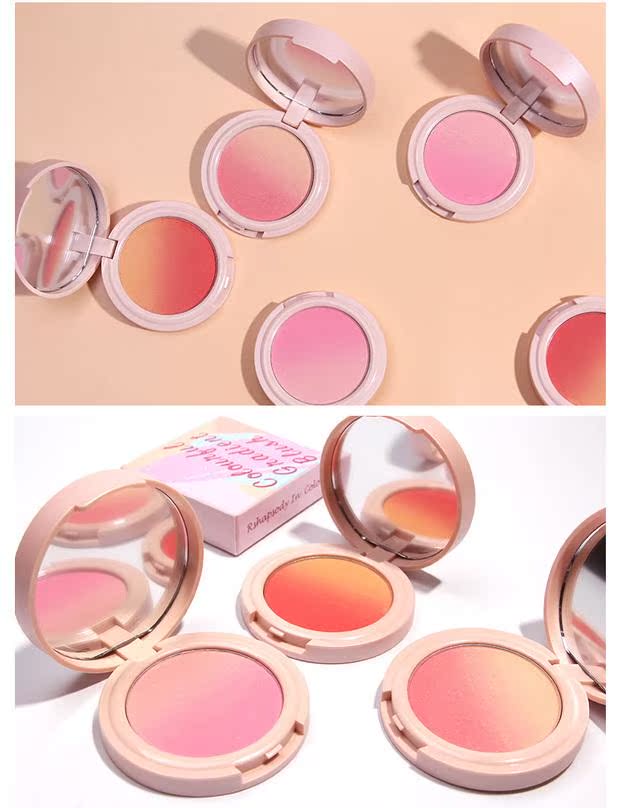Judydoll dreamy gradient blush cam ba màu má hồng tự nhiên kéo dài dưỡng ẩm cao cực nhẹ rouge trang điểm nude má hồng clio