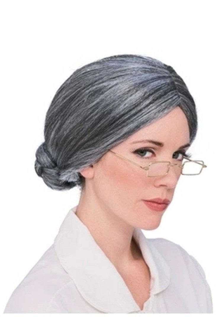 Festival film and TV Old mother-in-law Wig Stage Show Balls Costume for a wig old grandma's old lady's wig 