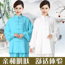 New 2022 Spring Autumn Tai Chi Clothing True Silk Cotton Lady Taijiquans Summer Male Wushu Martial Arts and Martial Art Costume
