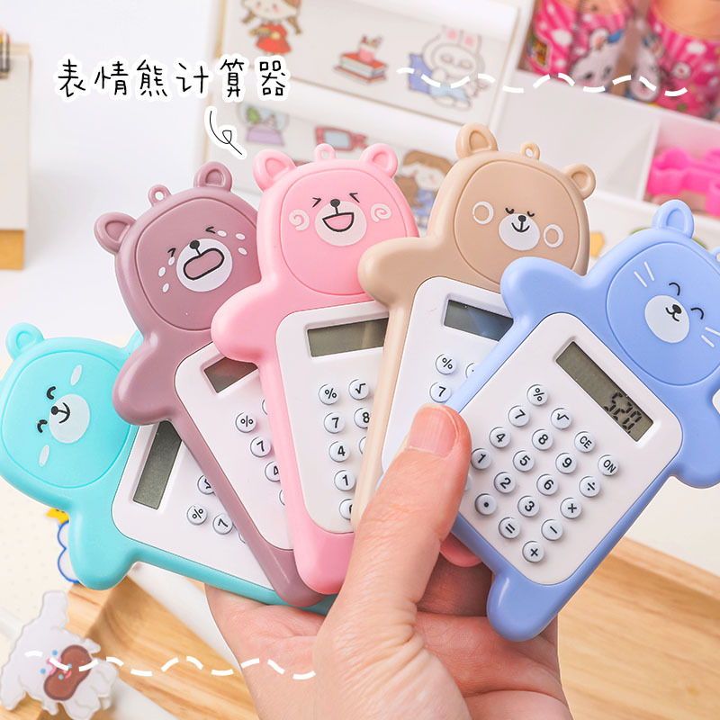 South Korea Candy Color Cubs Calculator Cute Goddess Money Calculator Exam Special Mini Student Computer