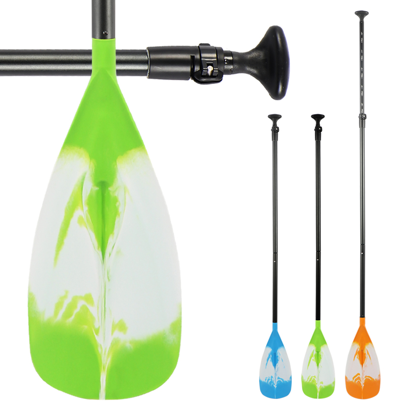 Flower Color Paddle Board Paddle Surfboard Aluminum Alloy Unilateral Paddle 2-section adjustable surfboard paddle Single-head paddle-Taobao