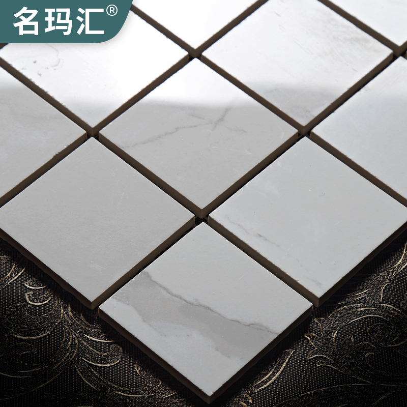 Famous Mahui Modern Nordic Ceramic tile Background Bathroom Bathroom with Gray Wall Tile