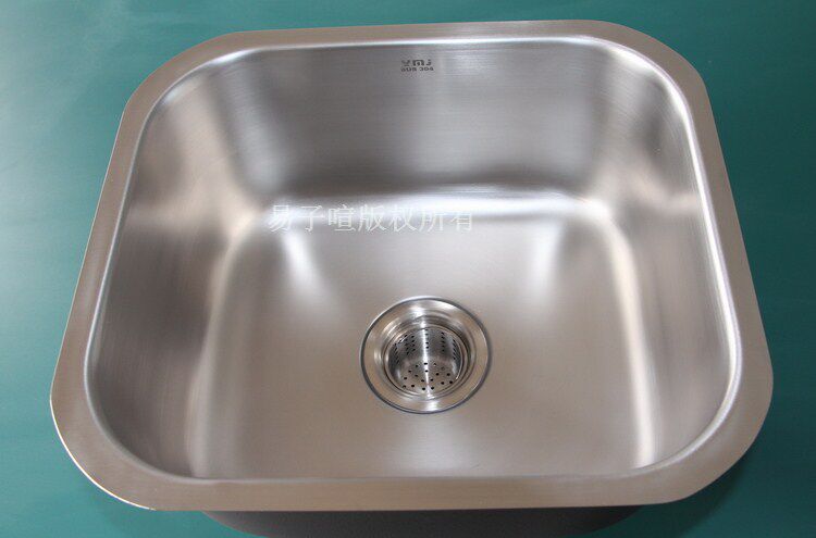 Yamei home SUS304 stainless steel kitchen big single cylinder foreign trade original single lifting cage large round angle lower basin sink 1 2