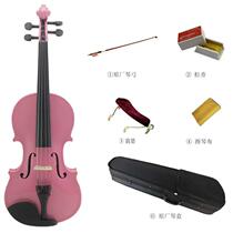 Violin beginner Wood Pink children practice violin playing professional grade performance adult musical instruments