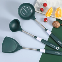 Home Silicone Pan Shovel Soup Spoons Leaking Spoon Combined Non Stick Pan Special Shovel Kitchen High Temperature Resistant BURN-PROOF KITCHENWARE SUIT