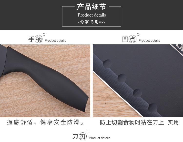 Nhà bếp bằng thép không gỉ chopper bộ thịt cleaver trái cây dao Đức bếp dao kết hợp hộ gia đình đồ dùng nhà bếp đầy đủ bộ chảo inox chống dính